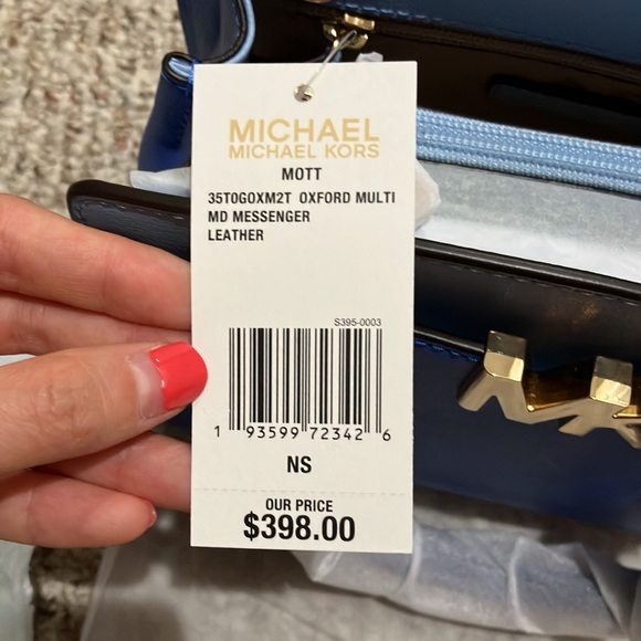 Michael Kors Mott Medium Messenger Convertible Crossbody(Oxford Multi)35T0GOXM2T - Picture 6 of 12